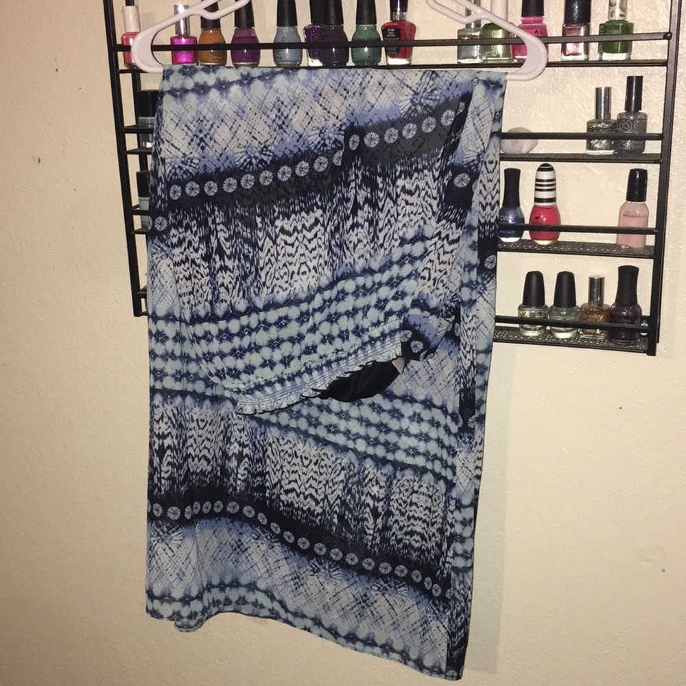 Blue maxi skirt
